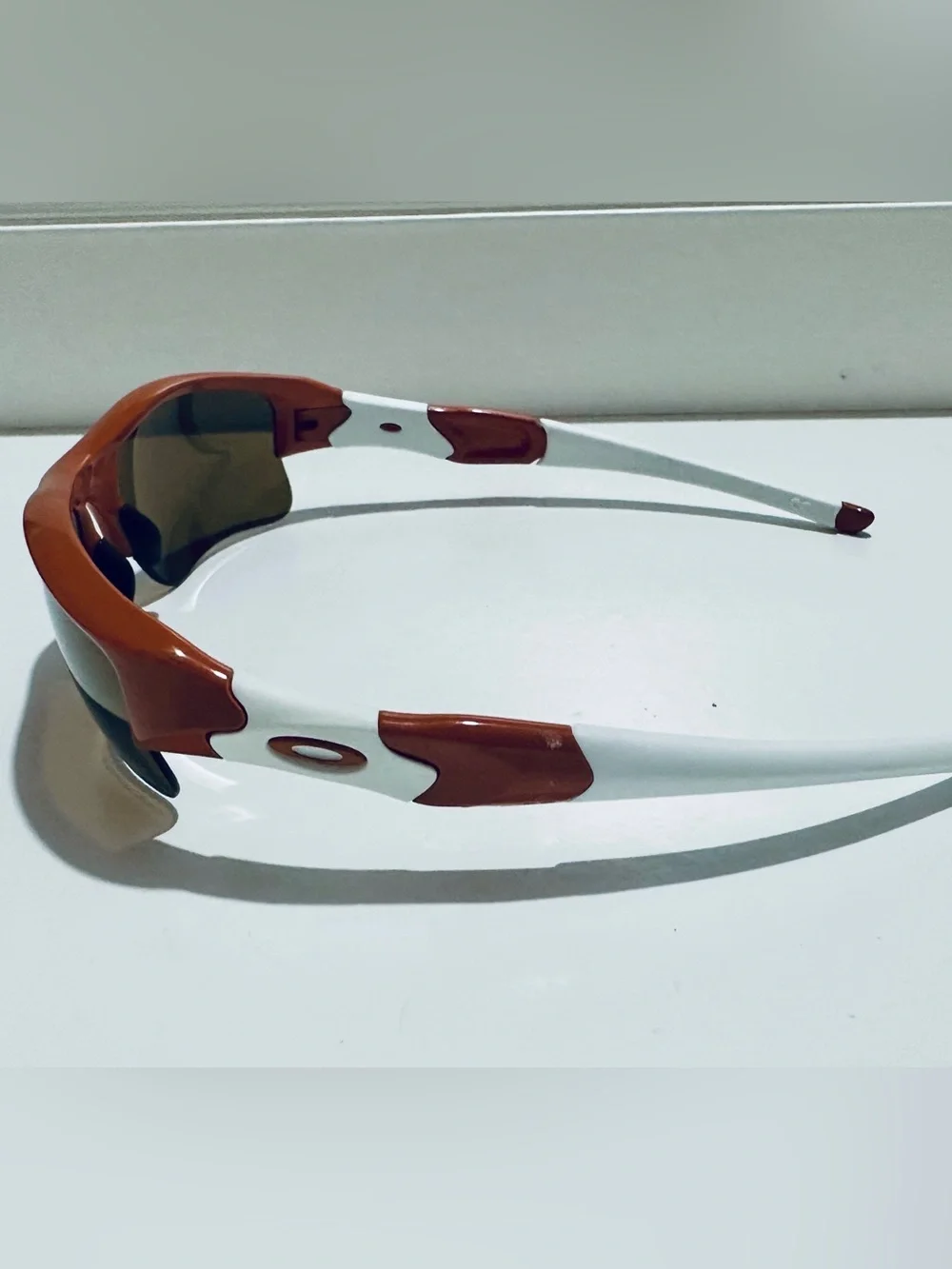 RARE U of Texas colors - Oakley Flak Jacket XLJ Burnt Orange/Bronze Polarized